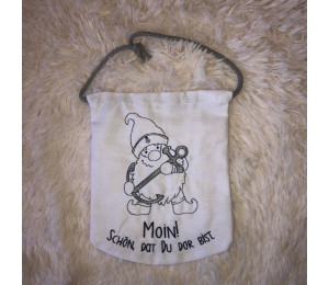 Stickdatei ITH - Seebär Gnom Wimpel "Moin"